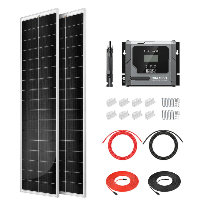 Rich Solar | 260W Slim Solar Kit for Vans, RVs, and Off-Grid Systems