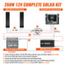 Rich Solar | 260W Slim Solar Kit for Vans, RVs, and Off-Grid Systems