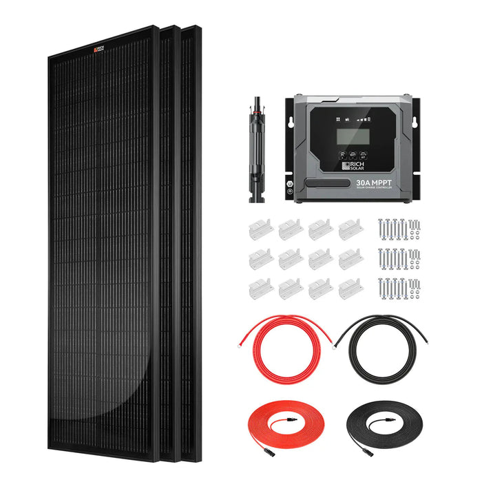 Rich Solar | 300W Slim Solar Kit for Vans, RVs, and Off-Grid Systems