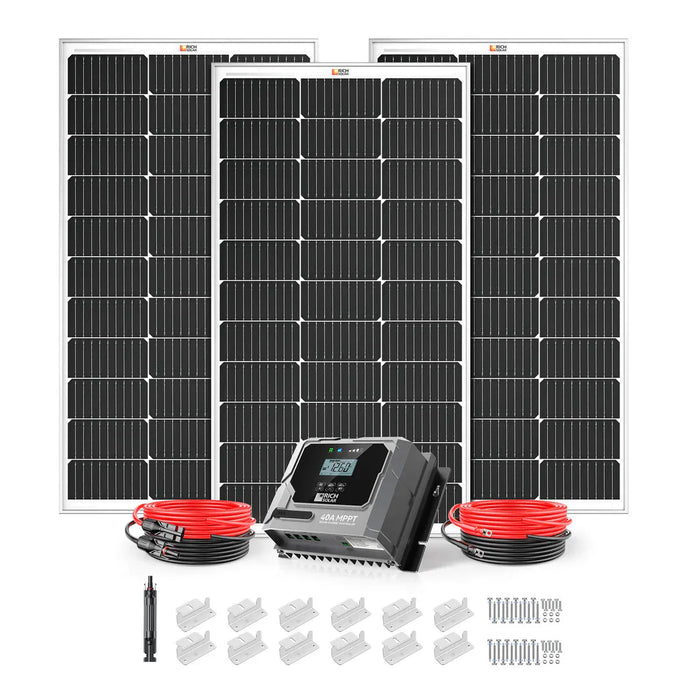Rich Solar | 300W Solar Kit for RV, Cabin, and Off-Grid Power Systems