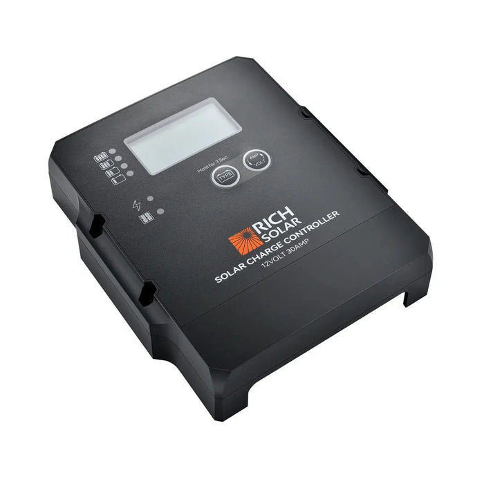 Rich Solar | 30A 12V PWM Solar Charge Controller for RV & Off-Grid Systems