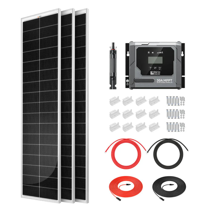 Rich Solar | 390W Slim Solar Kit for Vans, RVs, and Off-Grid Systems