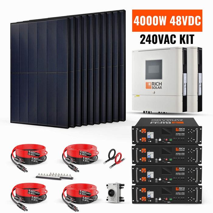 Rich Solar | 4000W 48VDC-240VAC Solar Kit