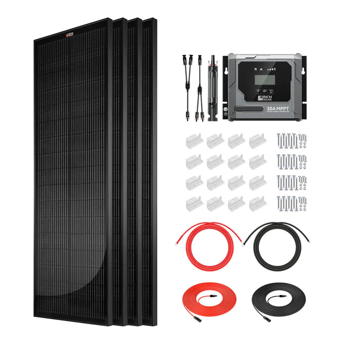 Rich Solar | 400W Slim Solar Kit for Vans, RVs, and Off-Grid Systems