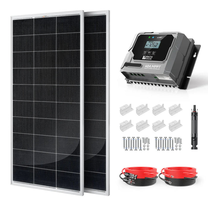 Rich Solar | 400W Solar Kit for RV, Cabin, and Off-Grid Power Systems