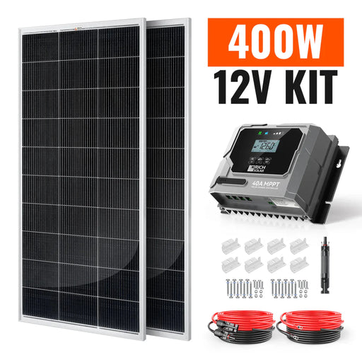 Rich Solar | 400W Solar Kit for RV, Cabin, and Off-Grid Power Systems
