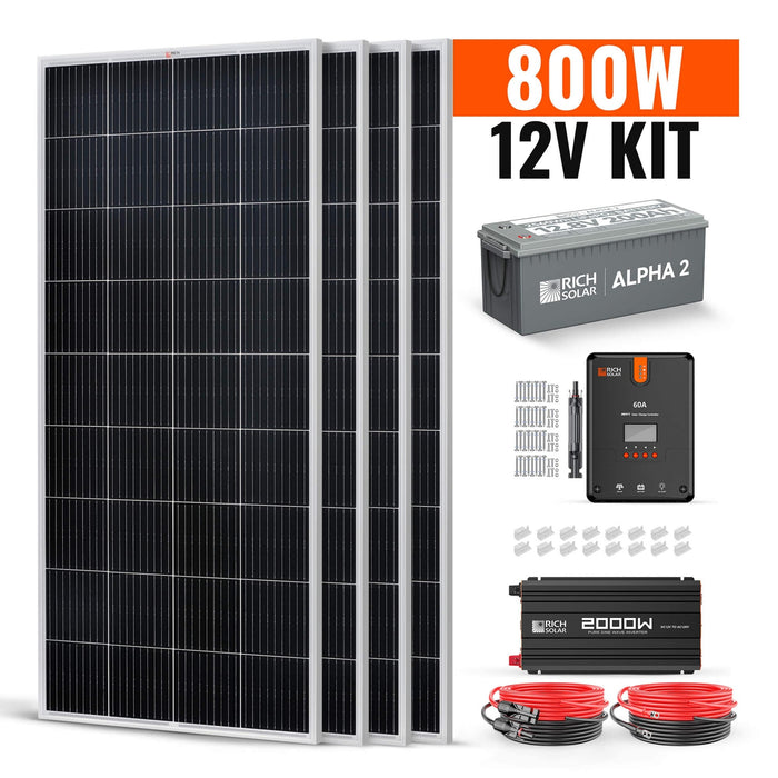 Rich Solar | 800 Watt Complete Solar Kit