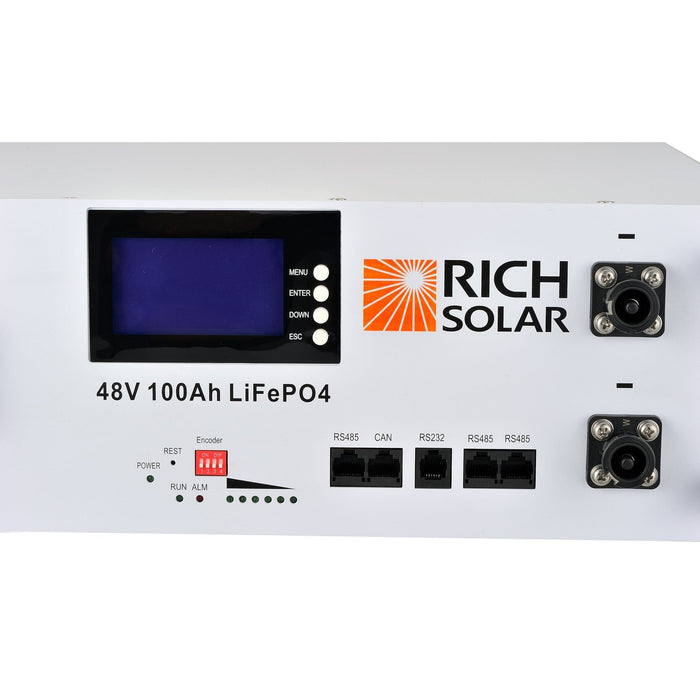 Rich Solar | ALPHA 5 | 48V 100Ah LiFePO4 Battery | Premium 48V Server Rack Lithium Battery | 7,000 Lifetime Cycles PRE-ORDER