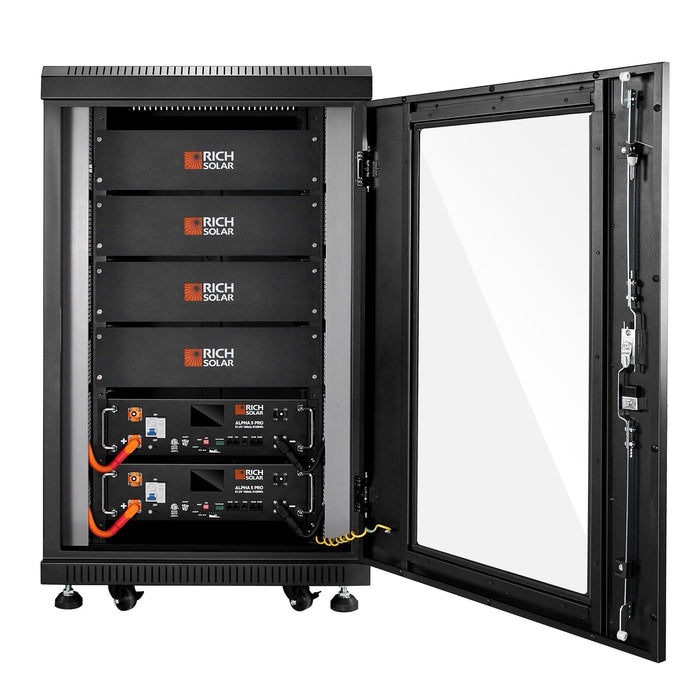 Rich Solar | ALPHA 5 PRO | 51.2V 100Ah LiFePO4 Battery | Premium 48V Server Rack Lithium Battery | 7,000 Lifetime Cycles | 10 Year Warranty | UL1973, UL9540A Certified