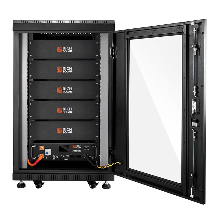 Rich Solar | ALPHA 5 PRO | 51.2V 100Ah LiFePO4 Battery | Premium 48V Server Rack Lithium Battery | 7,000 Lifetime Cycles | 10 Year Warranty | UL1973, UL9540A Certified