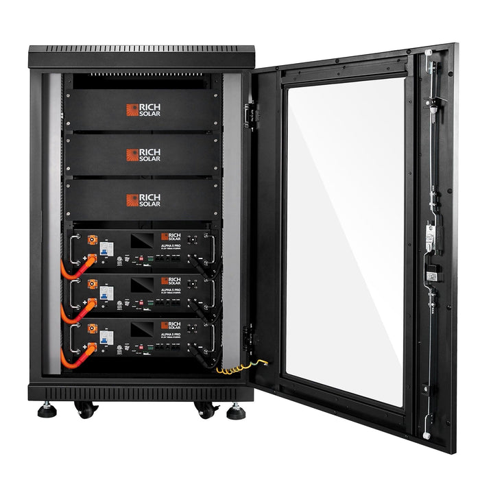 Rich Solar | ALPHA 5 PRO | 51.2V 100Ah LiFePO4 Battery | Premium 48V Server Rack Lithium Battery | 7,000 Lifetime Cycles | 10 Year Warranty | UL1973, UL9540A Certified