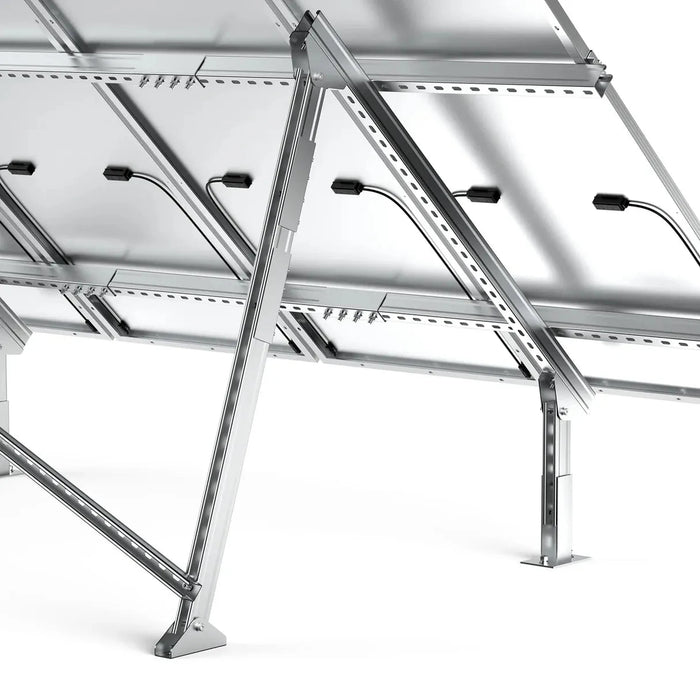 Rich Solar | Adjustable Solar Ground Mount Brackets for MEGA 200, 220, and 250 Panels 1–4 Panels