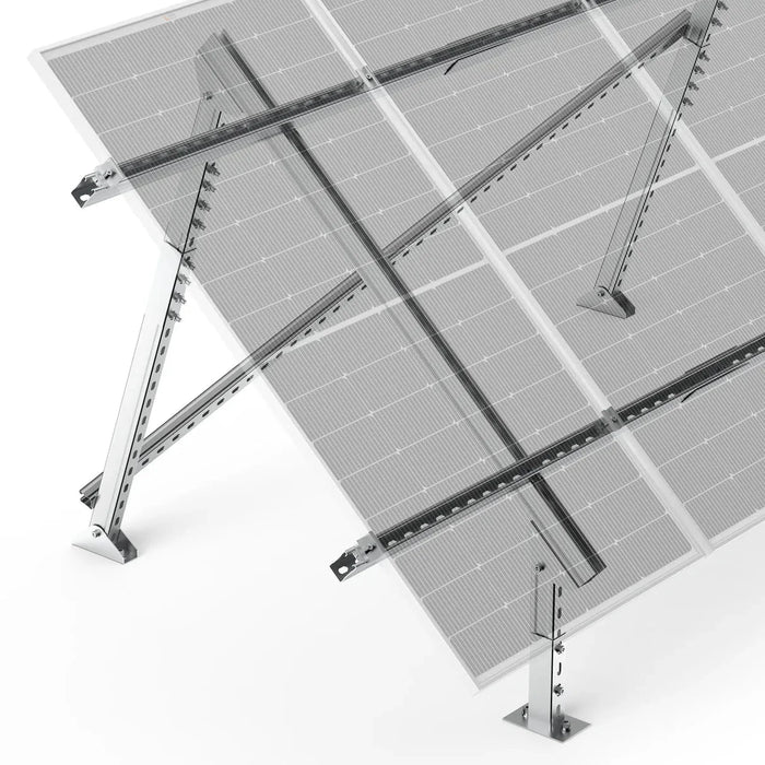 Rich Solar | Adjustable Solar Ground Mount Brackets for MEGA 200, 220, and 250 Panels 1–4 Panels