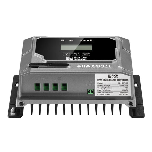 Rich Solar | BRAVO 40 | 40 Amp MPPT Solar Charge Controller | Premium 40A 12V/24V MPPT Solar Controller image 2