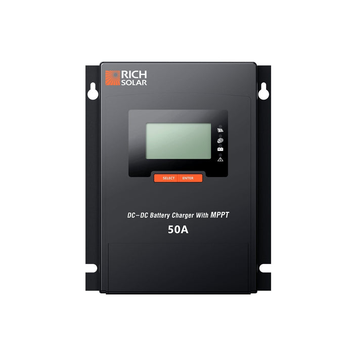 Rich Solar | BRAVO 50 DC | 50 Amp DC-DC Solar Charge Controller with MPPT | Premium 50A 12V/24V DC-DC Solar Controller with MPPT