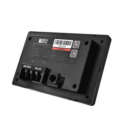 Rich Solar | BRAVO AIR 30 30A PWM Solar Charge Controller 12V Flush Mount with Bluetooth