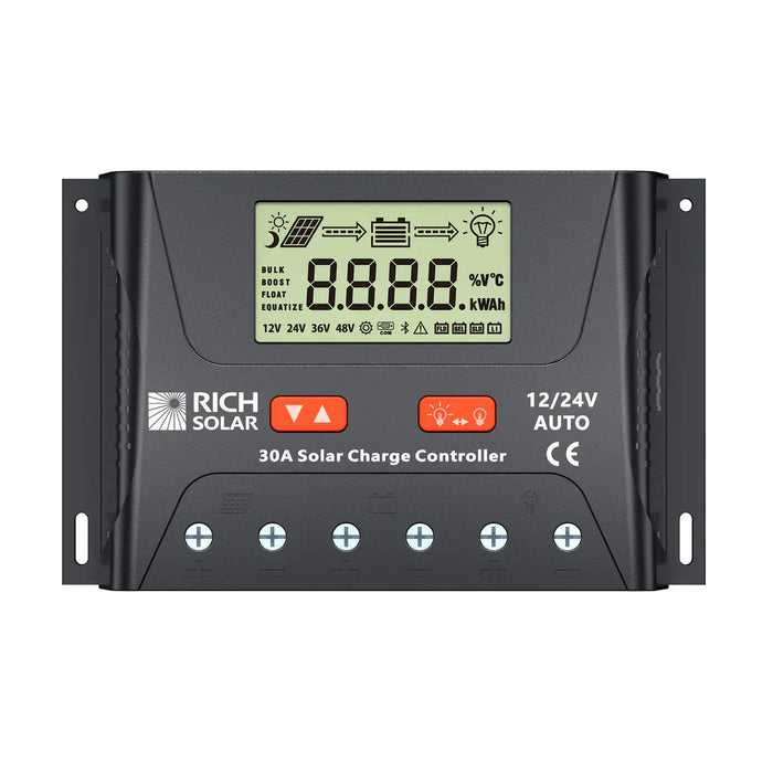 Rich Solar | BRAVO LEGEND 30 – 30A PWM Solar Charge Controller 12V/24V Auto