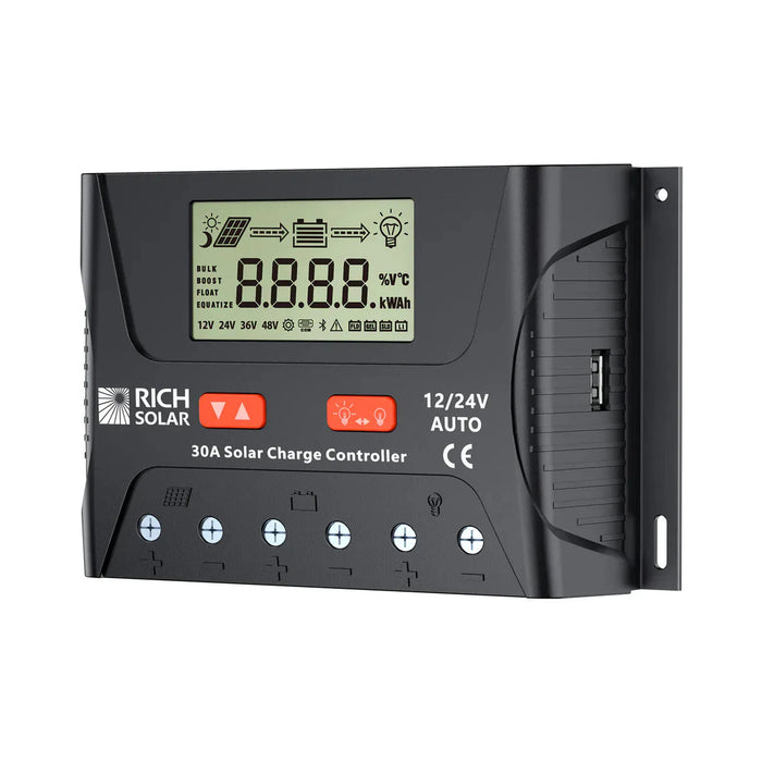 Rich Solar | BRAVO LEGEND 30 – 30A PWM Solar Charge Controller 12V/24V Auto