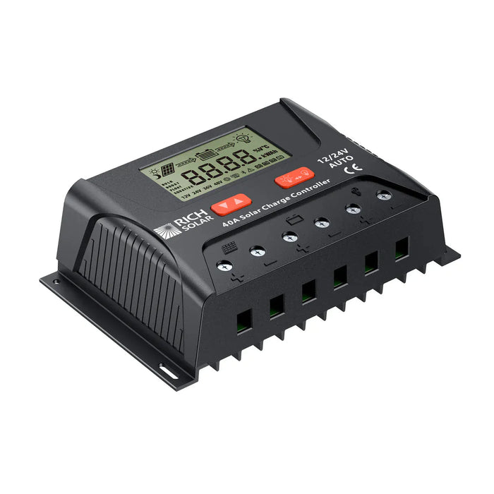 Rich Solar | BRAVO LEGEND 40 – 40A PWM Solar Charge Controller 12V/24V Auto
