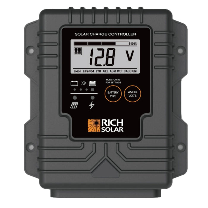 Rich Solar | BRAVO Waterproof 10 | 10 Amp Waterproof PWM Solar Charge Controller | Waterproof 10A 12V