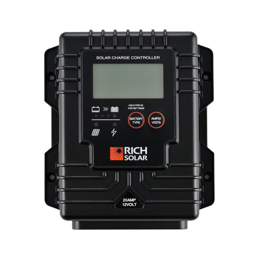 Rich Solar | BRAVO Waterproof 20 | 20 Amp Waterproof PWM Solar Charge Controller | Waterproof 20A 12V PWM Controller image 2