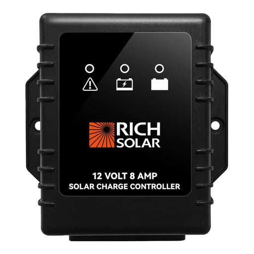 Rich Solar | BRAVO Waterproof 8 | 8 Amp Waterproof PWM Solar Charge Controller | Waterproof 20A 12V PWM Controller image 2