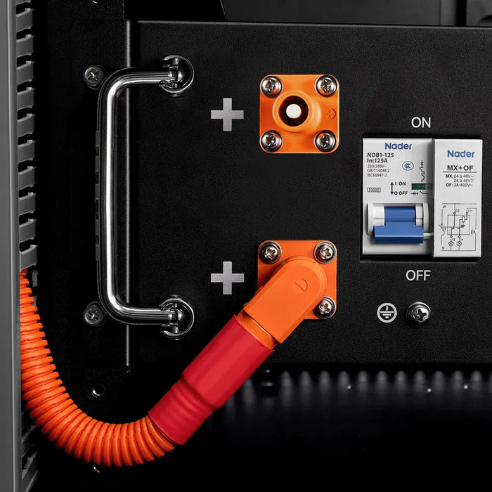 Rich Solar | Battery Server Rack for ALPHA 5 PRO – 6-Slot Enclosed Cabinet