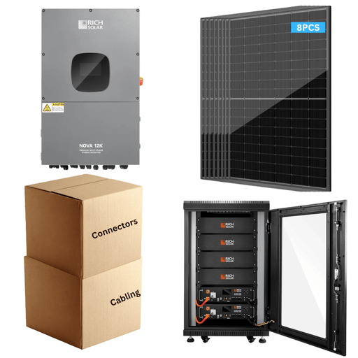 Rich Solar HOME Kit - 3.52kW Solar + 10.24kWh Battery | Complete Solar Hybrid Kit