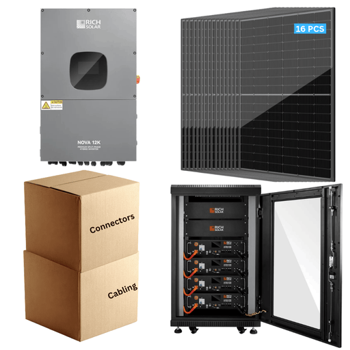 Rich Solar HOME Pro Plus Kit - 7.04kW Solar + 20.48kWh Battery | Complete Solar Hybrid Kit