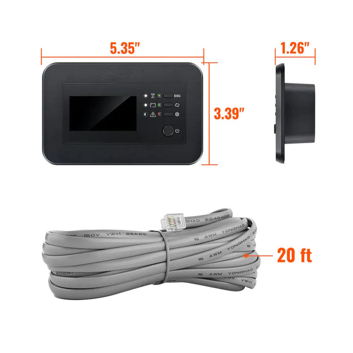 Rich Solar | Inverter Remote Controller with LCD – Wall-Mount Meter for NOVA SWITCH & SUPERCHARGER