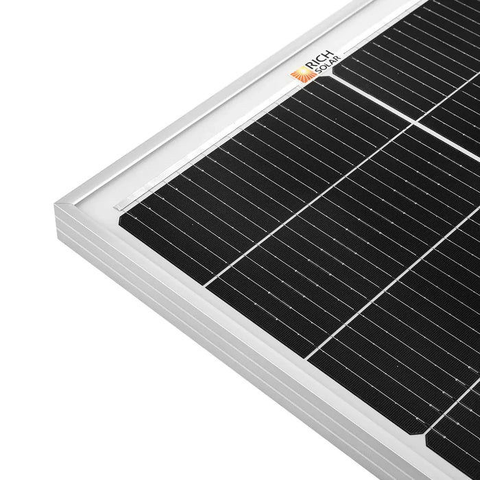 Rich Solar | MEGA 100 Slim 100W 12V Narrow Solar Panel for Vans, Boats, and Off-Grid Use