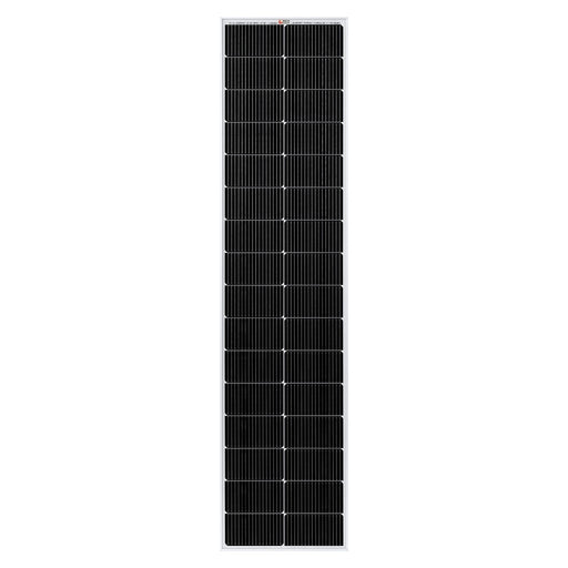 Rich Solar | MEGA 130 SLIM | 130 Watt Slim Solar Panel | Compact 12V Narrow Panel for Vans, Campers, Boats | UL Certified