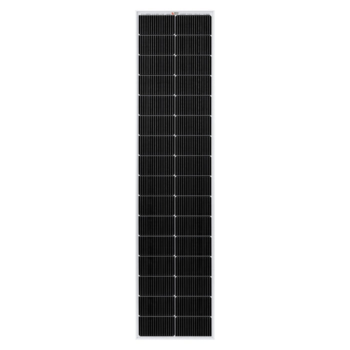 Rich Solar | MEGA 130 SLIM | 130 Watt Slim Solar Panel | Compact 12V Narrow Panel for Vans, Campers, Boats | UL Certified