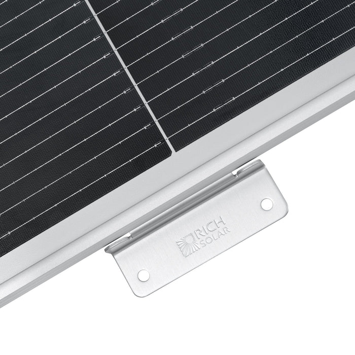 Rich Solar | MEGA 200 12V 200W Solar Panel with 3/4" Z Brackets