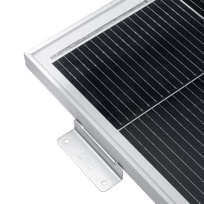 Rich Solar | MEGA 200 12V 200W Solar Panel with 3/4" Z Brackets