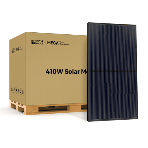 Rich Solar | MEGA 410 | 410 Watt Solar Panel | Premium Grid-tie or Off-grid Solar Panel for Residential, Commercial, Agriculture | 25-Year Output Warranty | UL Certified