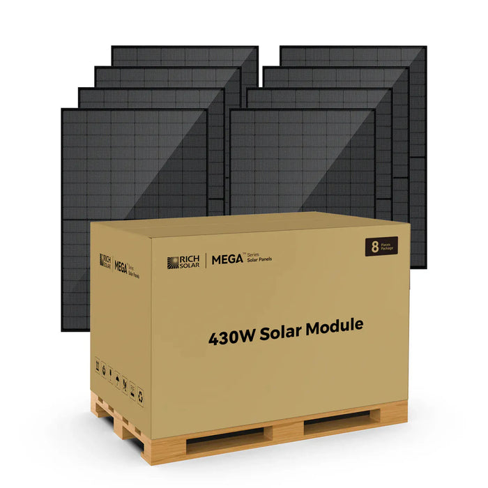 Rich Solar | MEGA 430 Bifacial 430W N-Type Solar Panel for Grid-Tie and Off-Grid Systems
