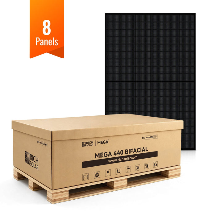 Rich Solar | MEGA 440W Bifacial N‑Type TOPCon Solar Panel
