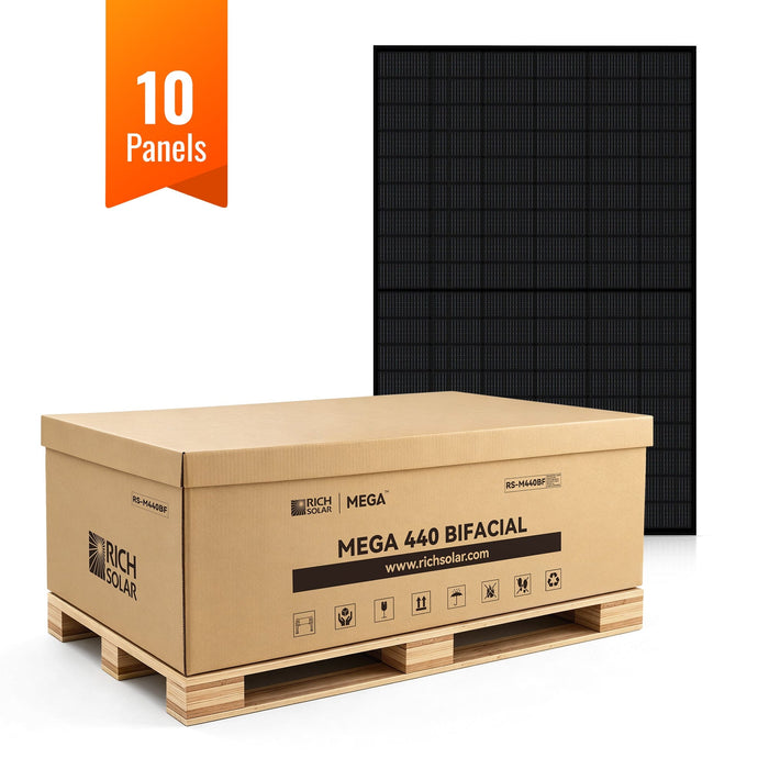 Rich Solar | MEGA 440W Bifacial N‑Type TOPCon Solar Panel