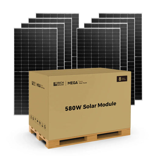 Rich Solar | MEGA 580 Bifacial 580W Solar Panel for Grid-Tie and Off-Grid Systems