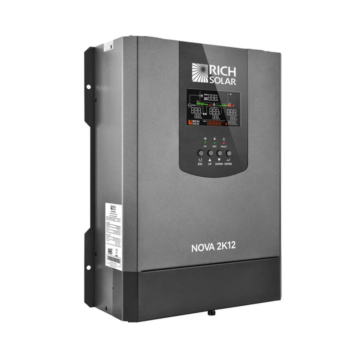 Rich Solar | NOVA 2K12 2000W 12V Pure Sine Wave Inverter with Built-in Transfer Switch | UL458 Certified