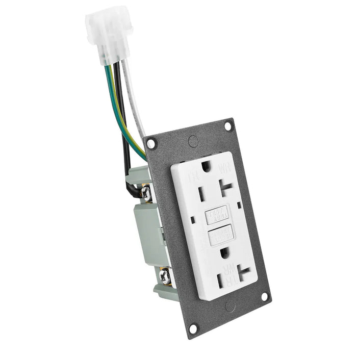 Rich Solar | Slim 20 Amp GFCI Outlet with Self-Test, Tamper-Resistant Design, and LED Indicator