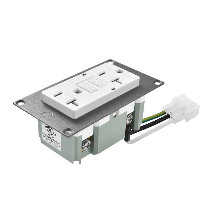 Rich Solar | Slim 20 Amp GFCI Outlet with Self-Test, Tamper-Resistant Design, and LED Indicator