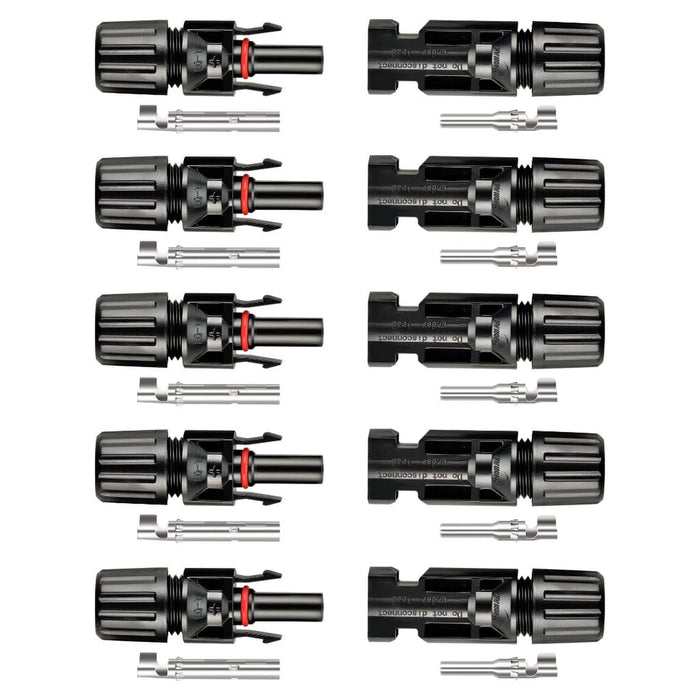 Rich Solar | Solar Connectors | Solar Panel Connectors with Male and Female Connection | DIY