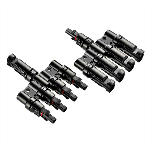 Rich Solar | Y Branch Parallel Connectors 4-to-1 | 4-to-1 Weatherproof Parallel Connectors for Solar Panels | Easy Install