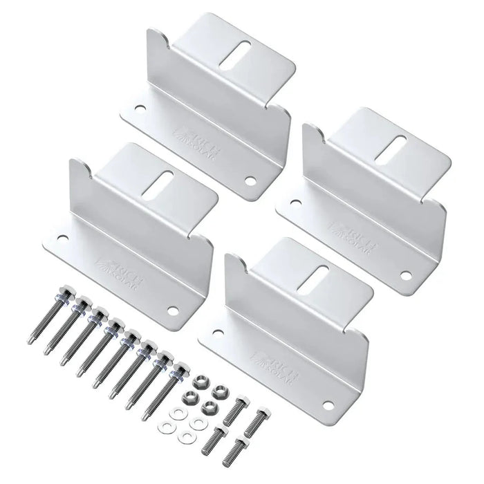 Rich Solar | Z-Brackets Mounting Hardware for MEGA Series Solar Panels