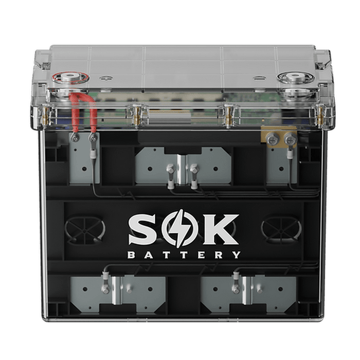 SOK Battery | 12V 100Ah LiFePO₄ Battery with Bluetooth, Clear Sealed Box
