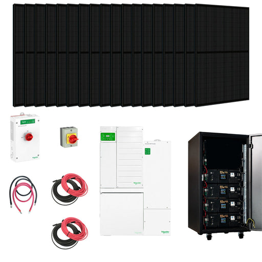 Schneider | XW Pro 6.8kW 120/240V Output | 20.48kWh EG4-LL-S Battery Powerwall | 8,000 Watts of Solar KIT-S0005-20 | Complete Hybrid Solar Kits