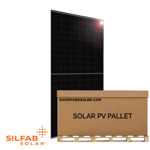 Silfab Solar | 380w Mono Solar Panel Black | Manufactured in USA | SL-380 HC | Full Pallet 26 | 9.90kW Total