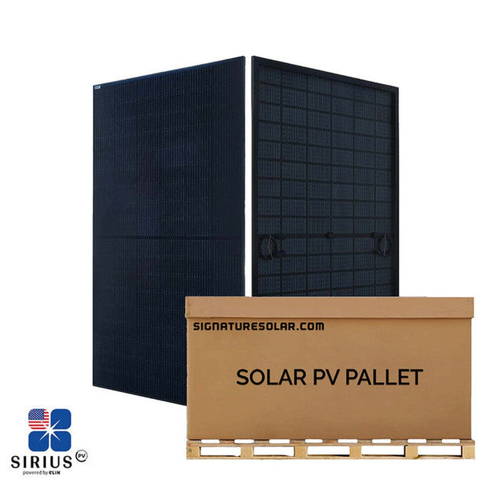 Sirius PV 410W | Assembled in Texas | ELNSM54M-HC-410 | Up to 533W with Bifacial Gain | Full Pallet 31 Solar Panels - 12.7kW Total Pallet